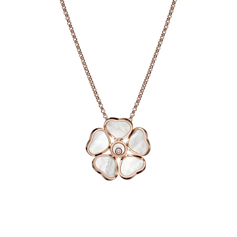 Mặt dây chuyền vàng Chopard Happy Hearts Flowers 79A085-5301