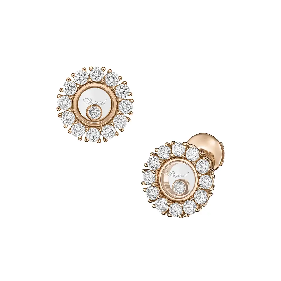 Vòng tai vàng Chopard Happy Hearts 83A609-5001