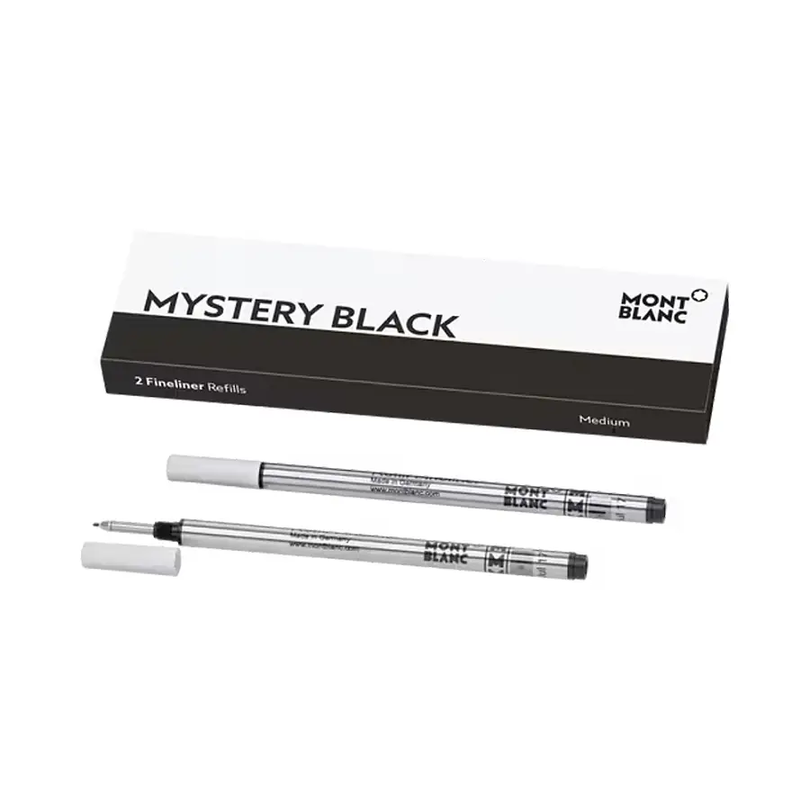 Montblanc 2 lõi M bút fineliner, màu Mystery Black MB128246