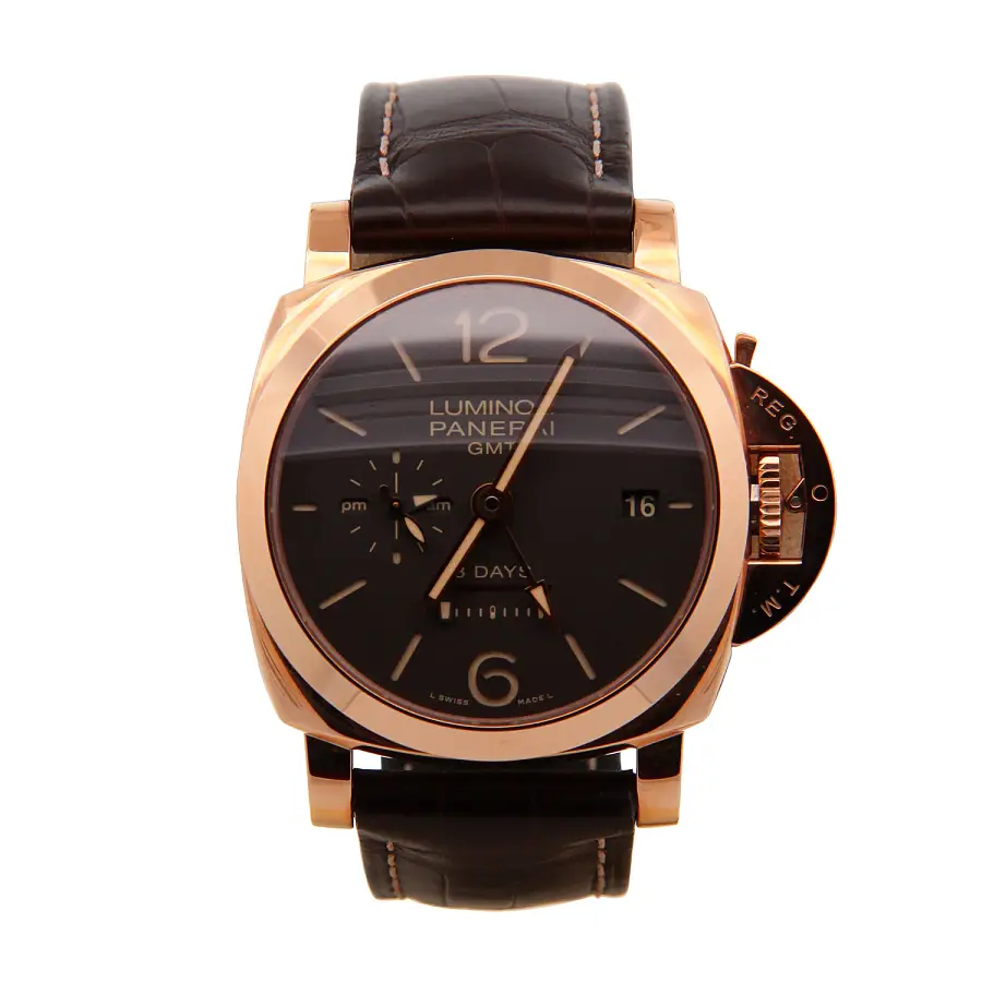 Luminor 1950 8 Ngày GMT Vàng Hồng PAM 576