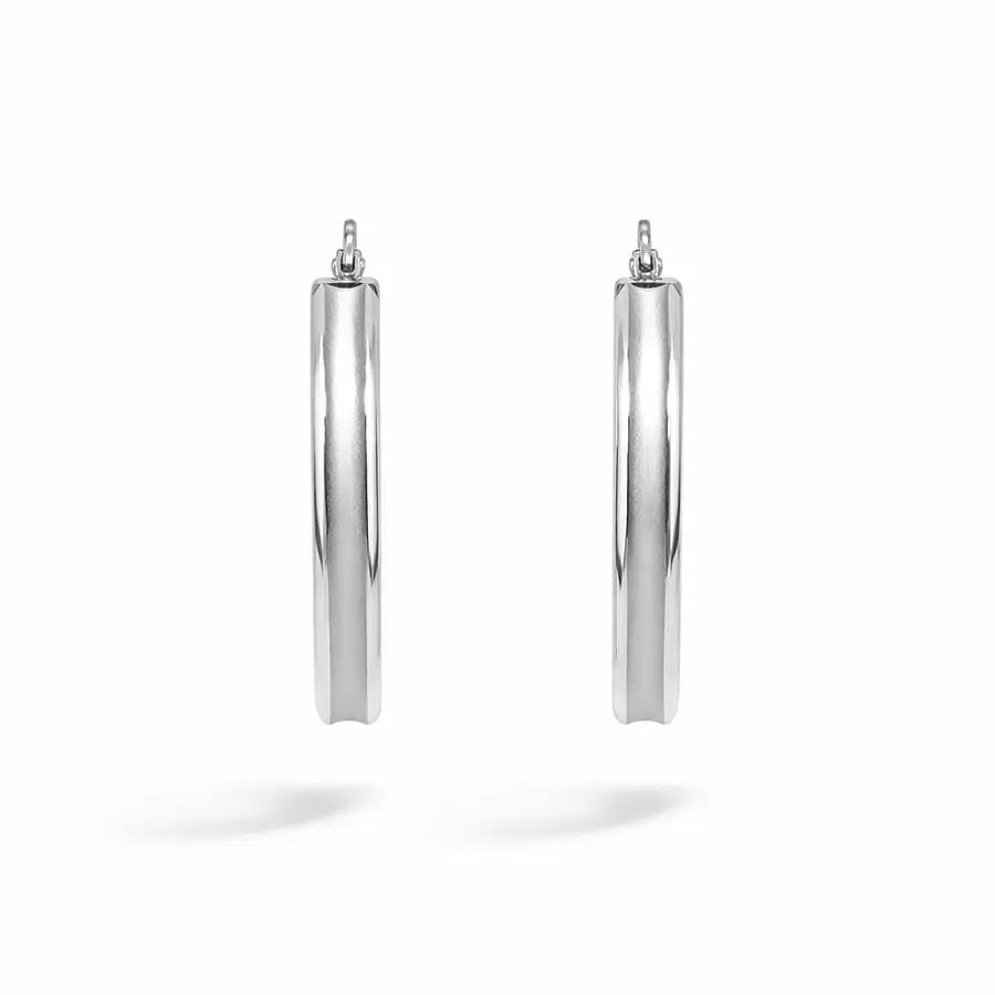 Bông tai tròn bằng vàng kết hợp