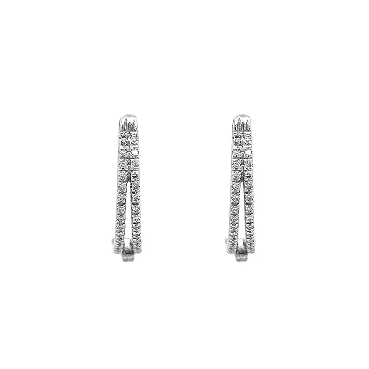 Vòng tai vàng đính kim cương