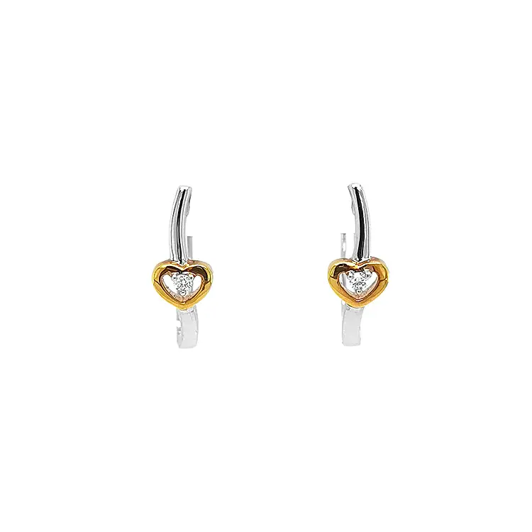 Vòng tai vàng đính kim cương