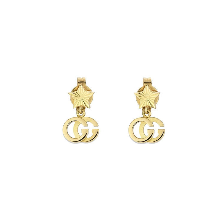 Vòng tai vàng Gucci GG Running Star YBD64860400100U
