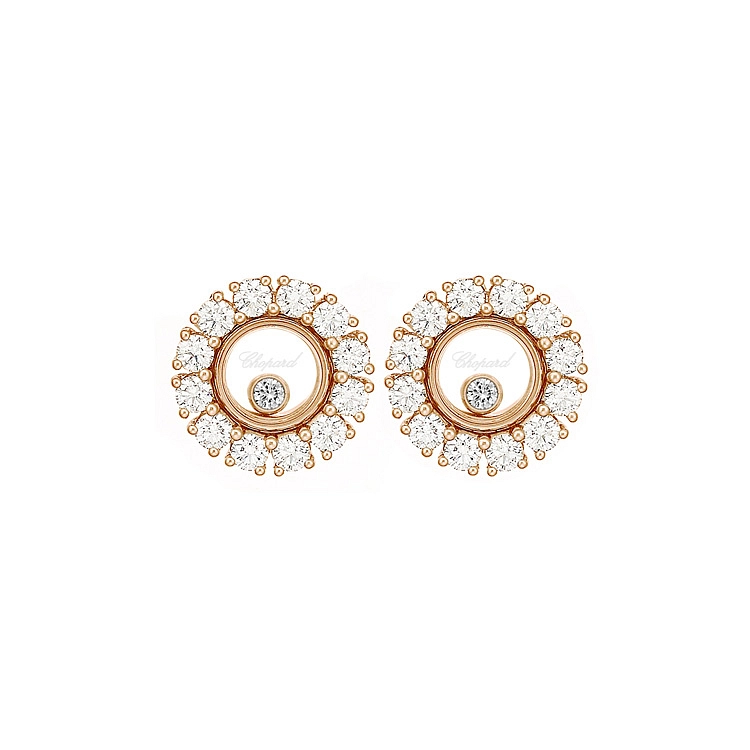 Vòng tai vàng Chopard Happy Hearts 83A609-5001