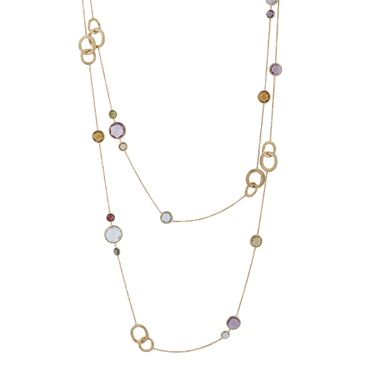 Vòng cổ vàng đính đá bán quý Marco Bicego Jaipur