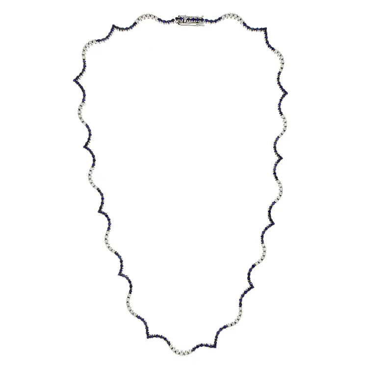 Vòng cổ vàng đính ngọc bích và kim cương