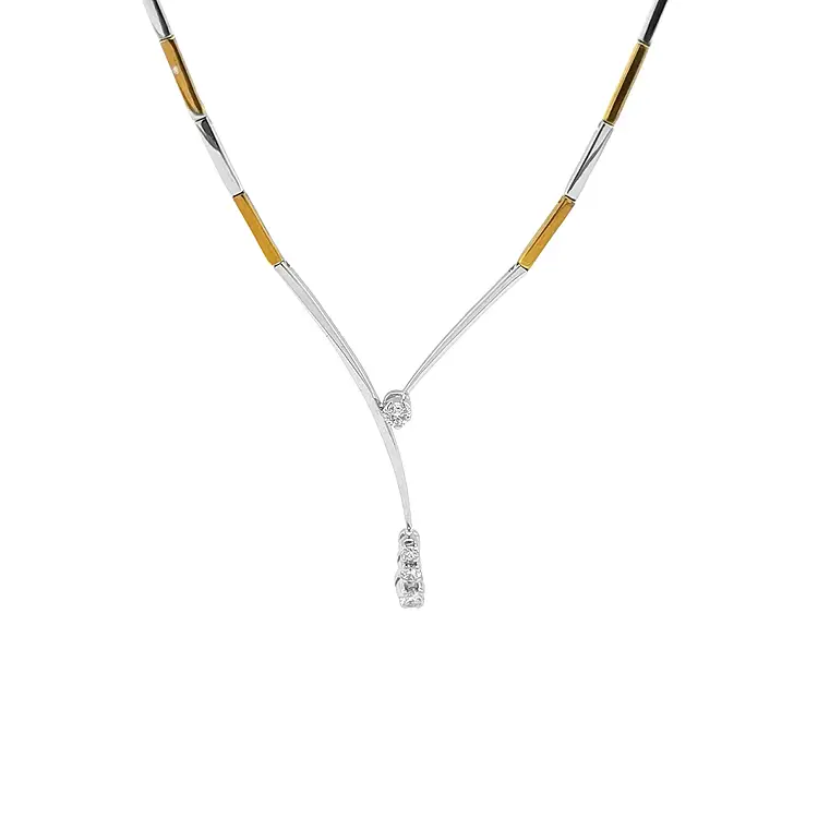 Vòng cổ vàng đính kim cương