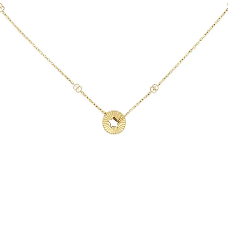 Vòng cổ Gucci Icon bằng vàng YBB729363001