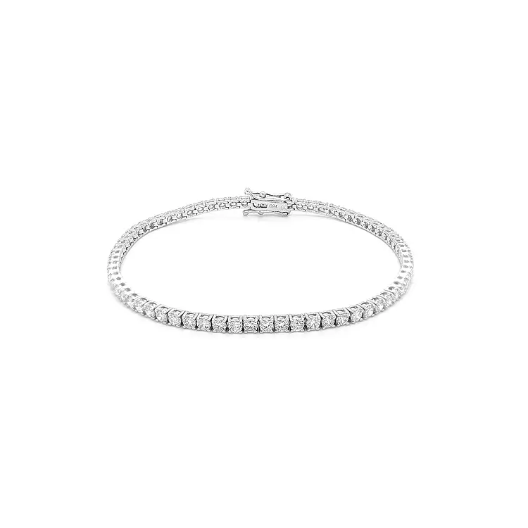 Vòng tay tennis bằng vàng đính kim cương