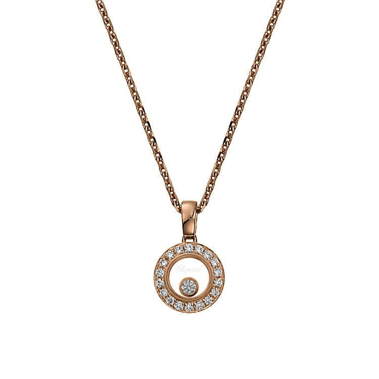 Mặt dây chuyền vàng Chopard Happy Diamonds 79A017-5201