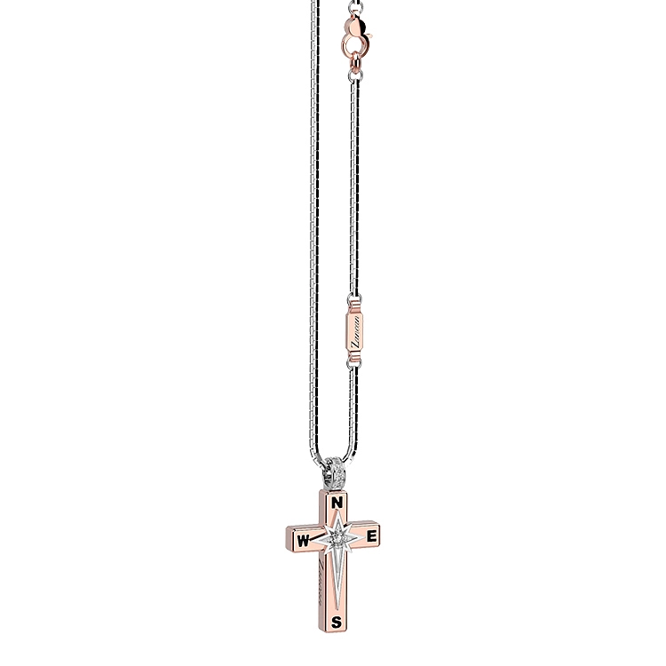 Mặt dây chuyền vàng hình thánh giá Zancan Couture First EC512RB