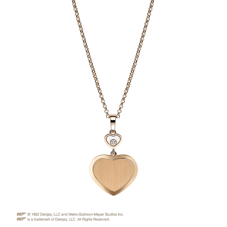 Mặt dây chuyền vàng Chopard Happy Hearts Golden Hearts James Bond 007 79A007-5021