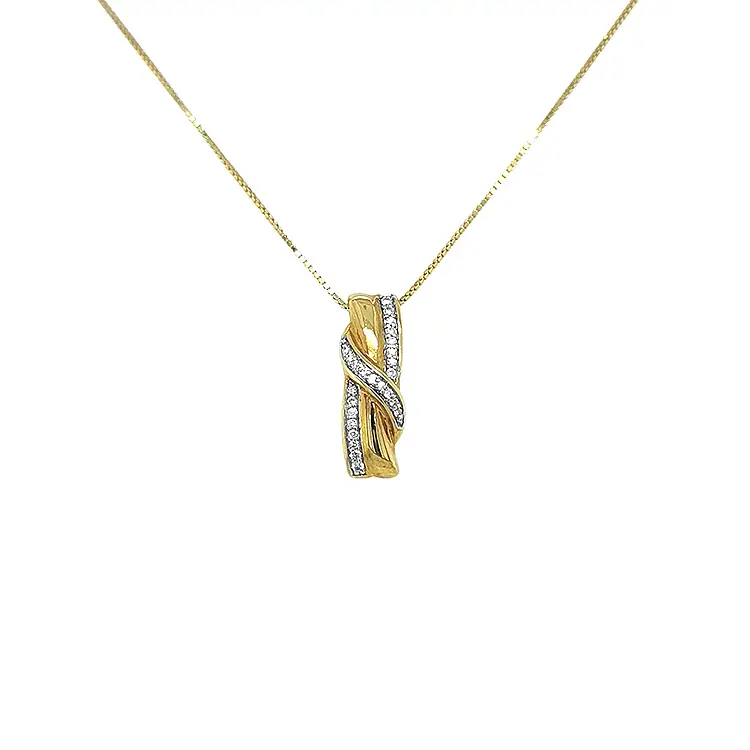 Mặt dây chuyền vàng đính kim cương