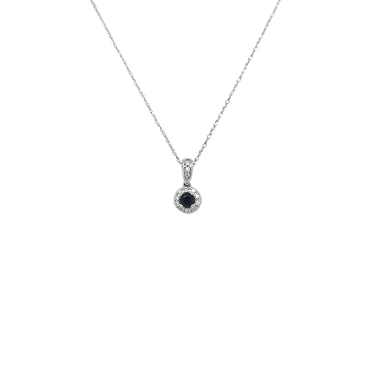 Mặt dây chuyền sapphire đính sapphire và kim cương
