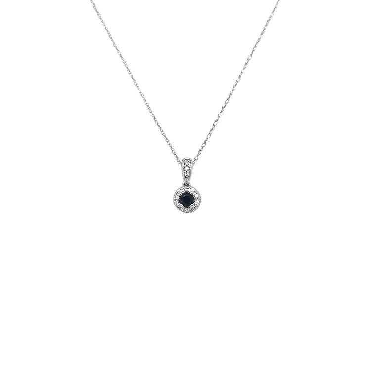 Mặt dây chuyền sapphire đính sapphire và kim cương