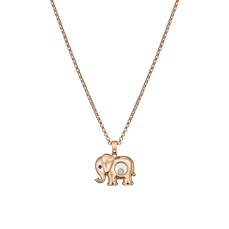 Mặt dây chuyền vàng Chopard Happy Diamonds Hình voi 79A189-5001