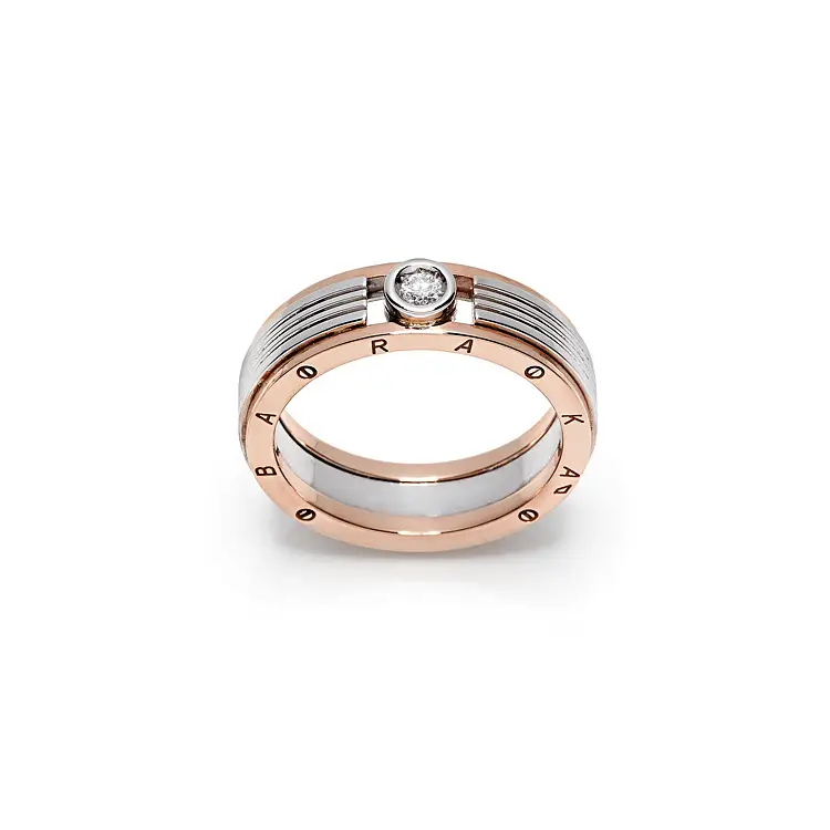 Nhẫn nam vàng Baraka đính kim cương AN211461