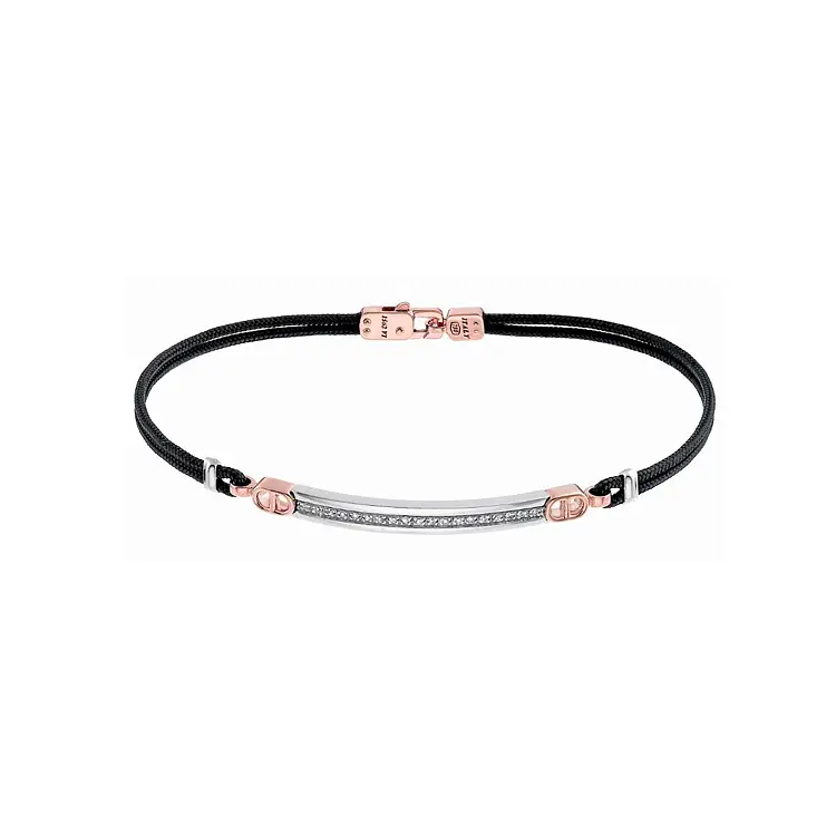 Vòng tay nam Zancan bằng vàng đính kim cương