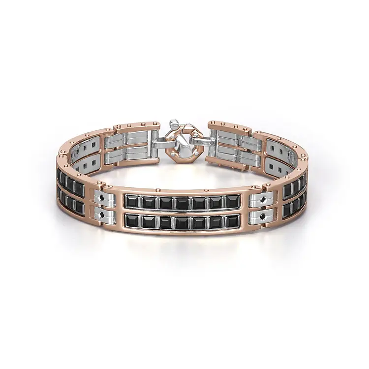 Vòng tay nam Baraka bằng vàng kết hợp BR351011