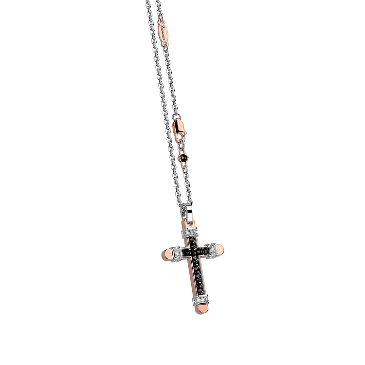 Mặt dây chuyền thánh giá bằng vàng Zancan EC524RB