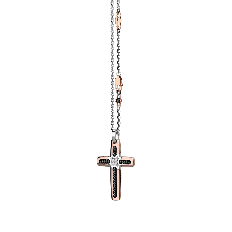 Mặt dây chuyền vàng hình thánh giá Zancan EC523RB60