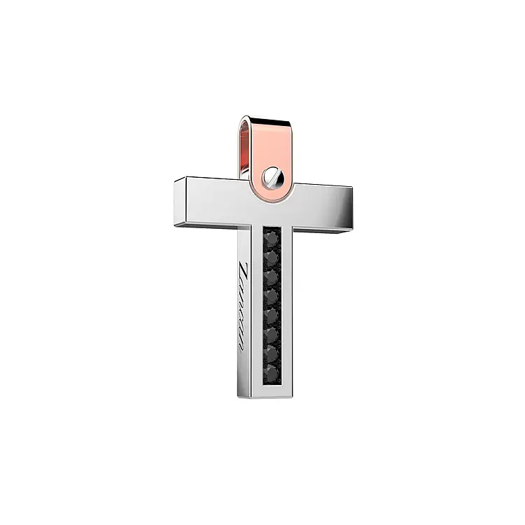 Mặt dây chuyền thánh giá bằng vàng Zancan EPE099BR