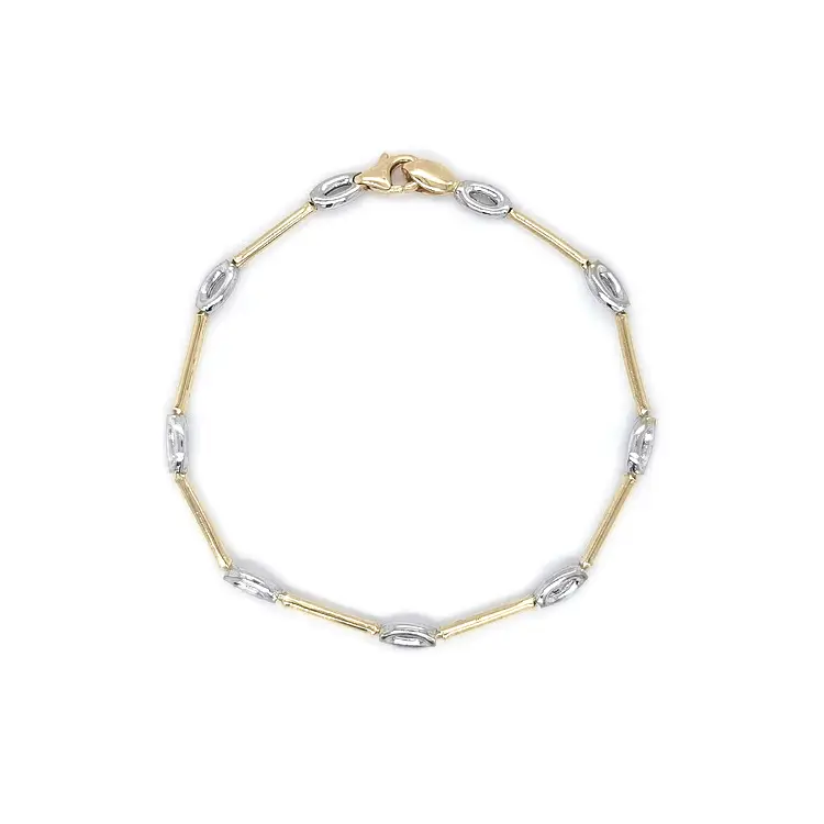 Vòng tay nữ bằng vàng màu