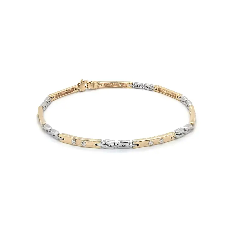 Vòng tay kết hợp vàng