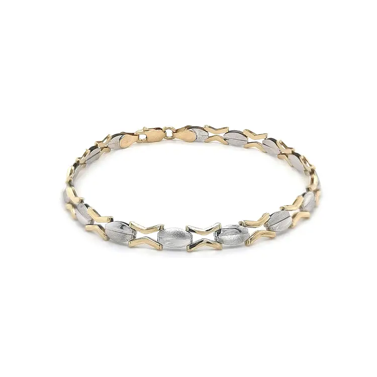 Vòng tay kết hợp vàng