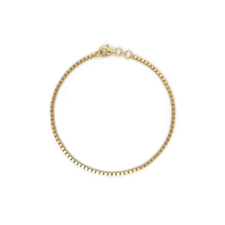 Vòng tay hình khối lập phương vàng - Khối lập phương