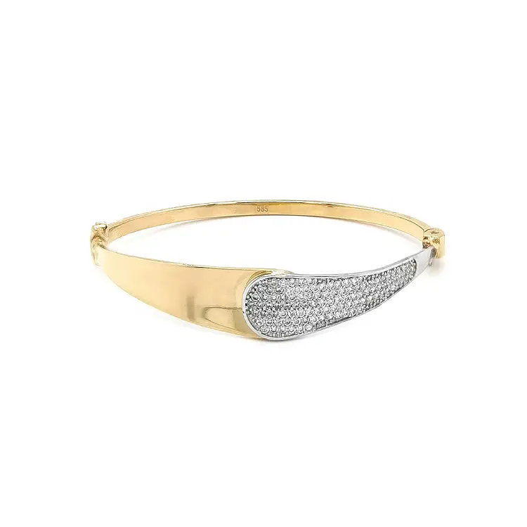 Vòng tay vàng đính đá zircon