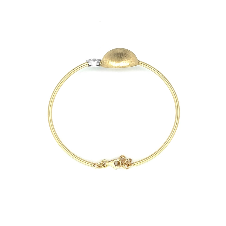 Vòng tay nữ bằng vàng đính đá zircon