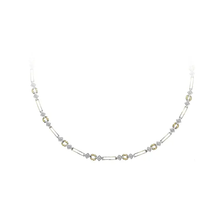 Vòng cổ nữ bằng vàng kết hợp