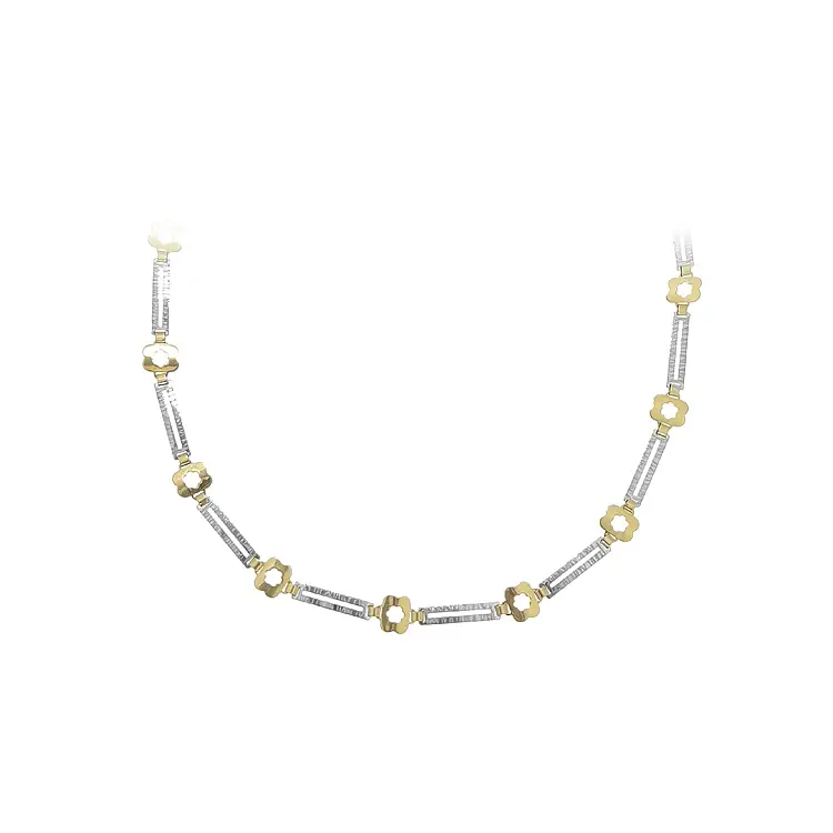 Vòng cổ nữ bằng vàng kết hợp