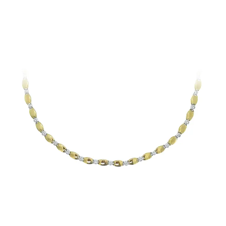 Vòng cổ nữ bằng vàng kết hợp