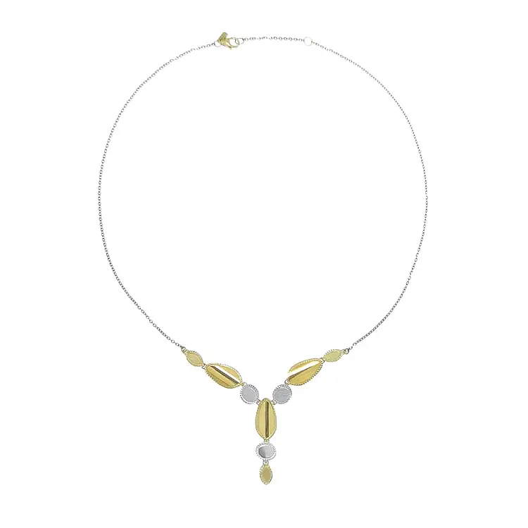 Vòng cổ nữ bằng vàng kết hợp