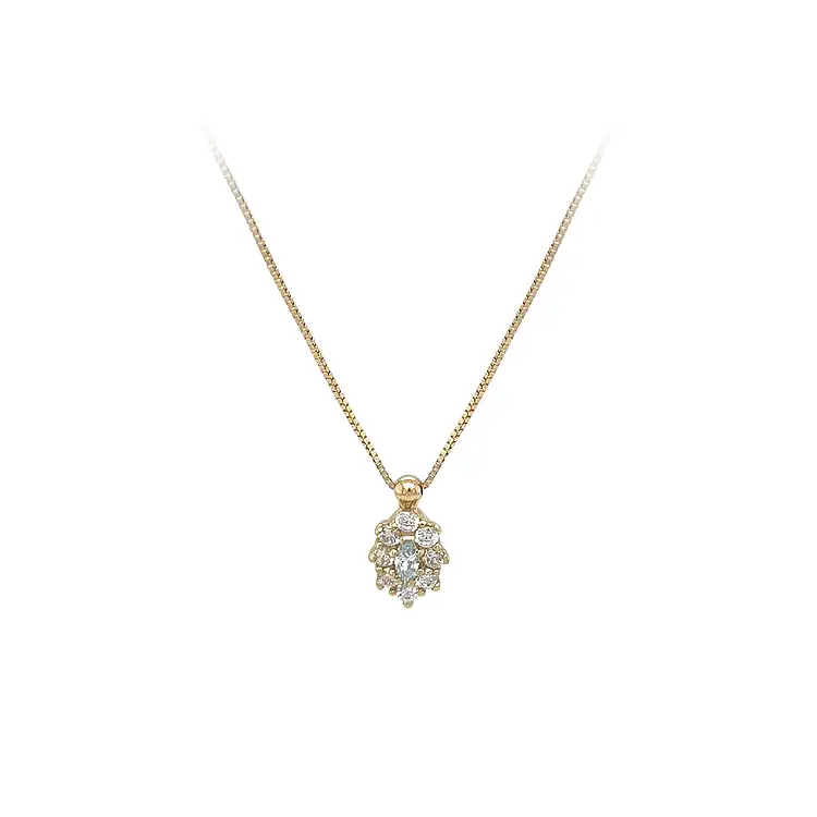 Vòng cổ vàng đính đá zircon