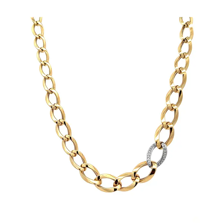 Vòng cổ vàng đính đá zircon