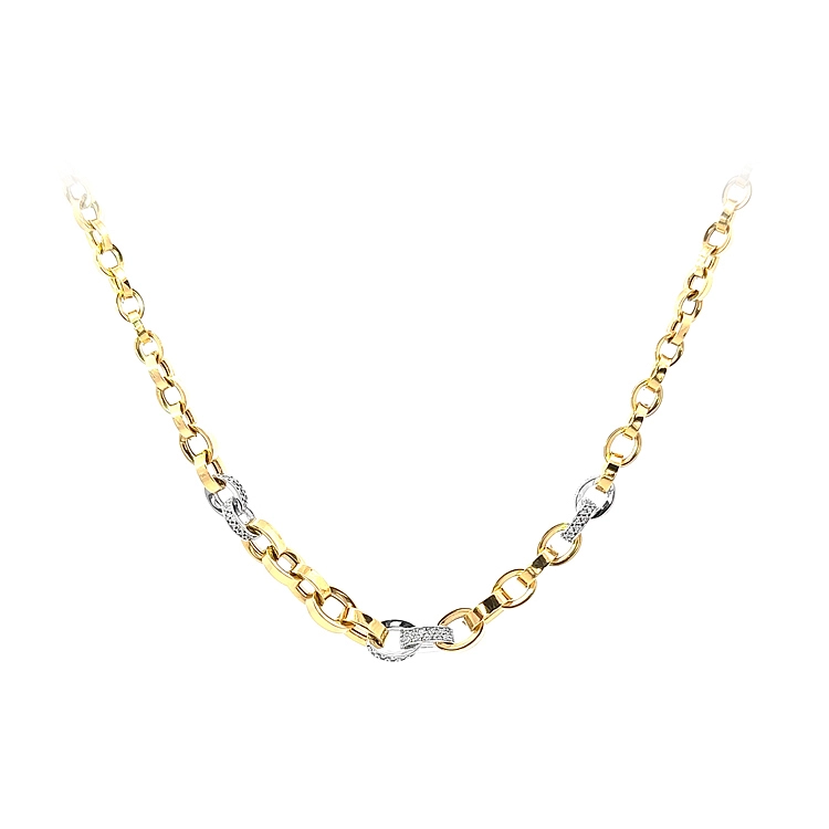 Vòng cổ đính đá zircon trong vàng