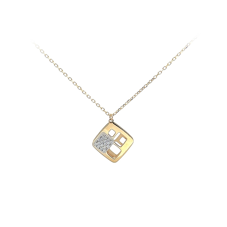 Vòng cổ vàng đính đá zircon