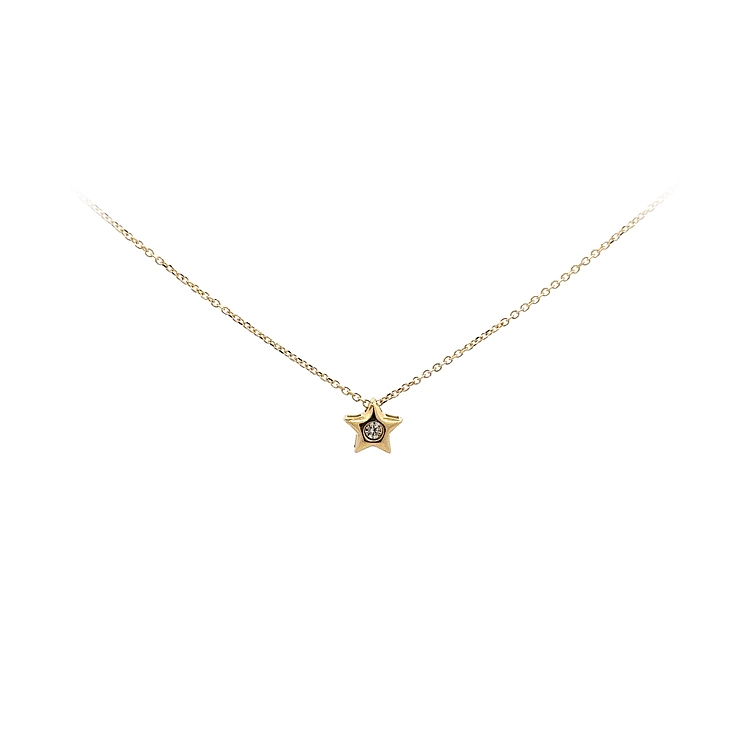 Vòng cổ sao vàng đính đá zircon