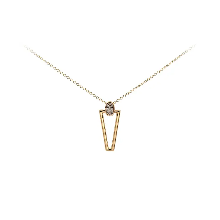 Vòng cổ vàng đính đá zircon