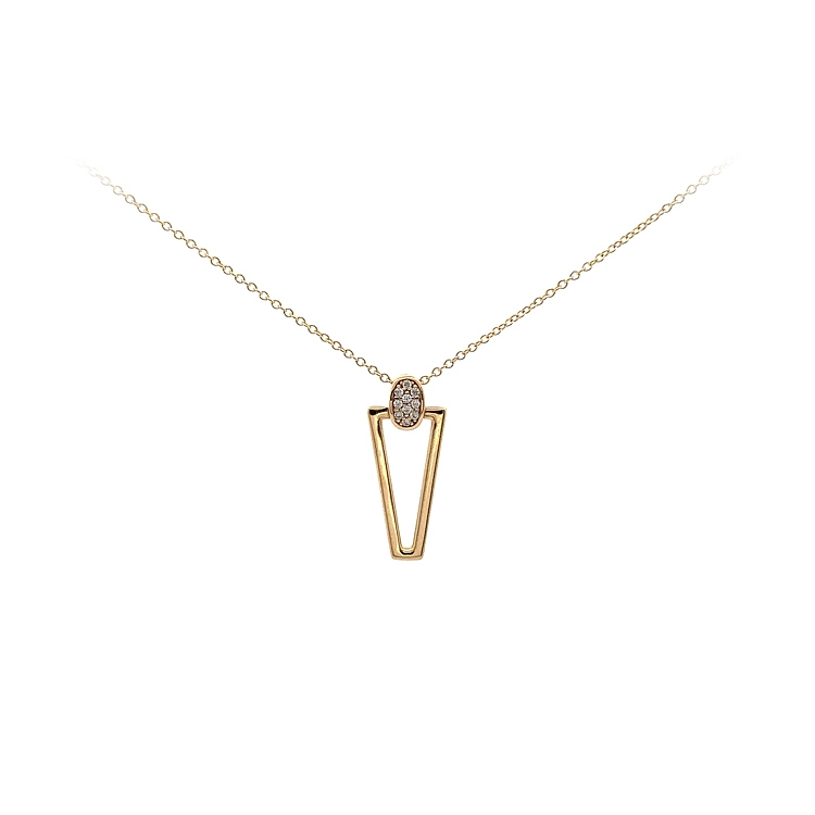 Vòng cổ vàng đính đá zircon
