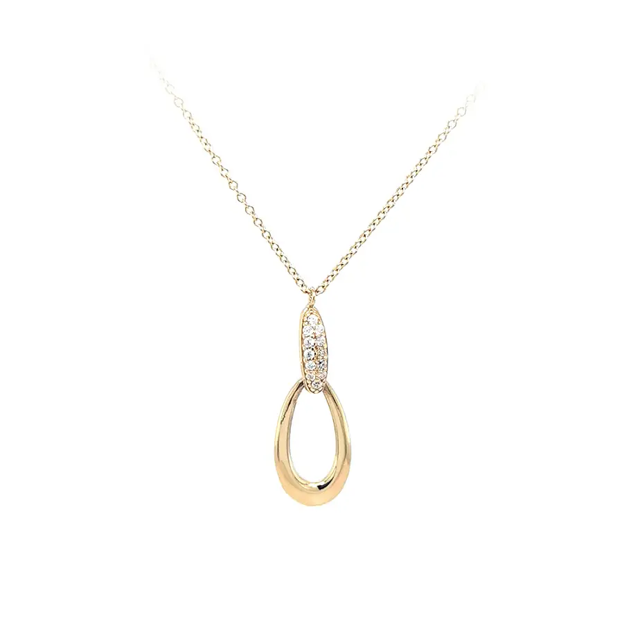 Vòng cổ vàng đính đá zircon