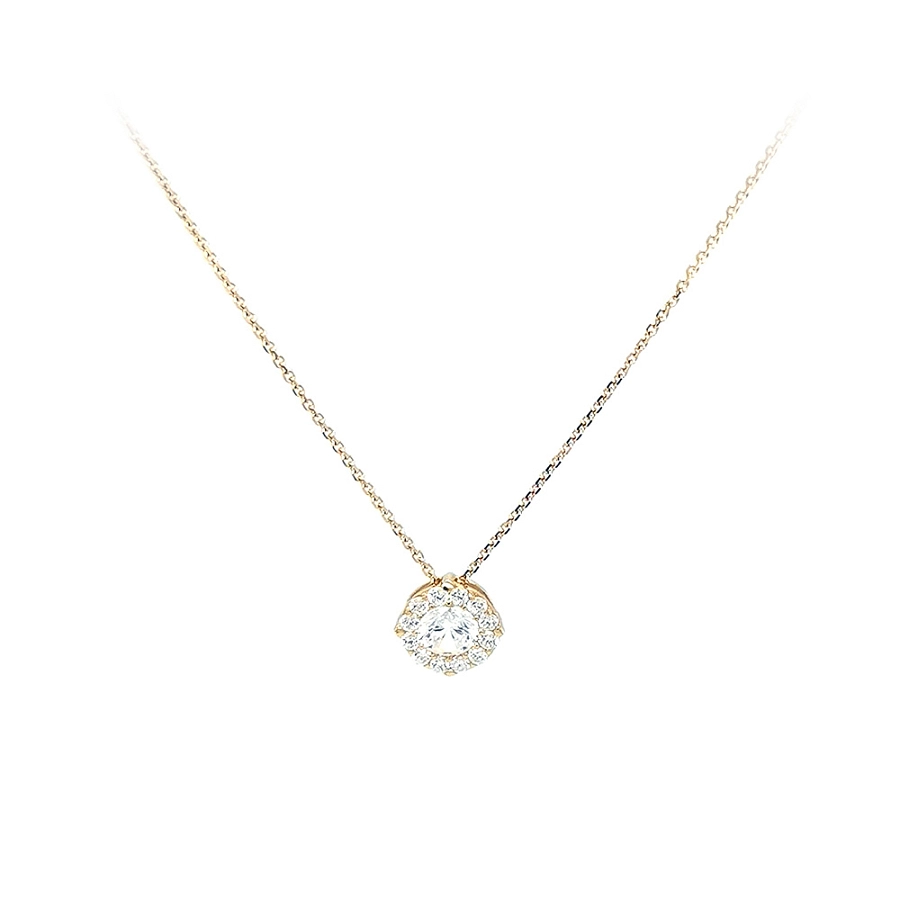 Vòng cổ vàng đính đá zircon
