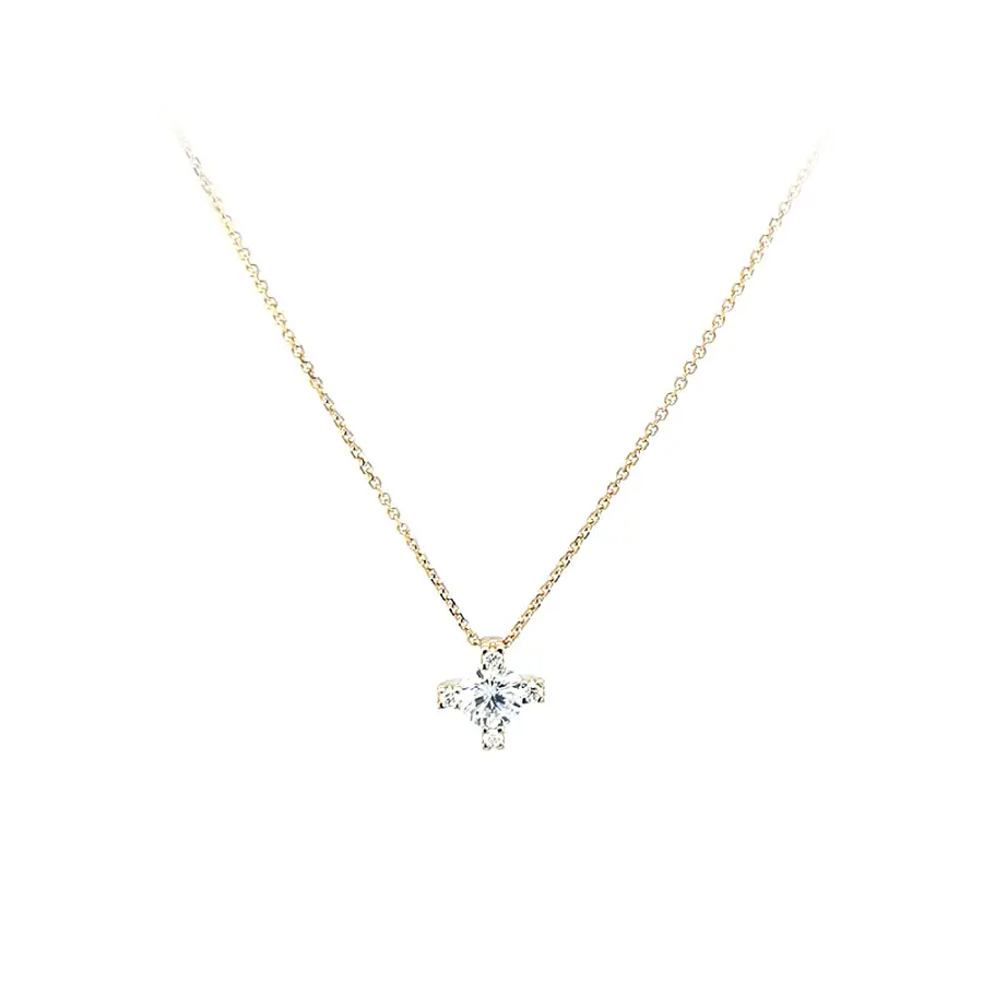 Vòng cổ vàng đính đá zircon