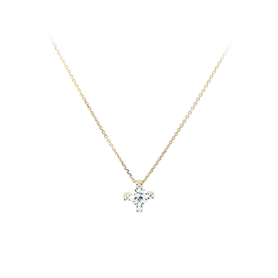 Vòng cổ vàng đính đá zircon