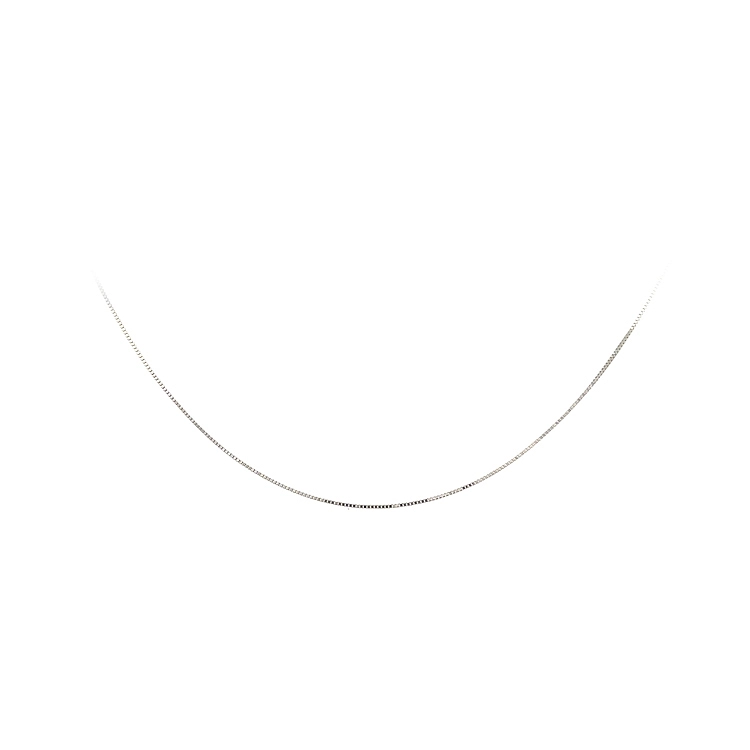 Dây chuyền hình khối vuông White Gold - Khối vuông