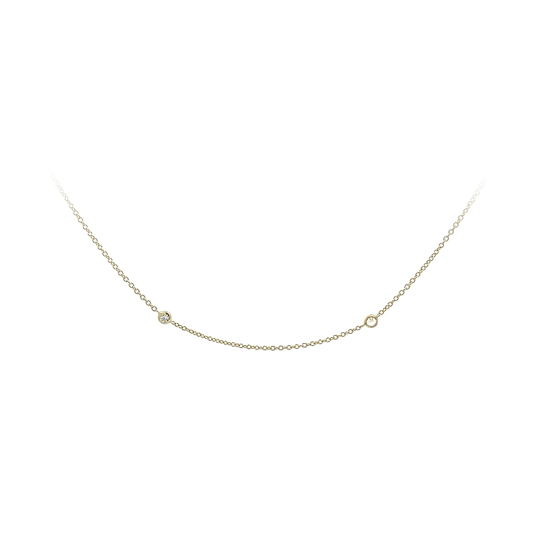 Vòng cổ vàng đính đá zircon